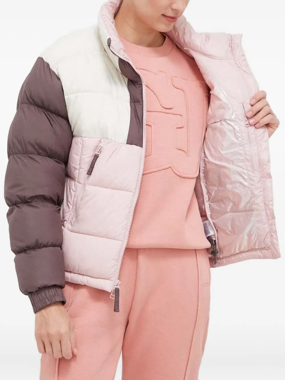 Columbia Pike Lake™ II colour-block puffer jacket Roze