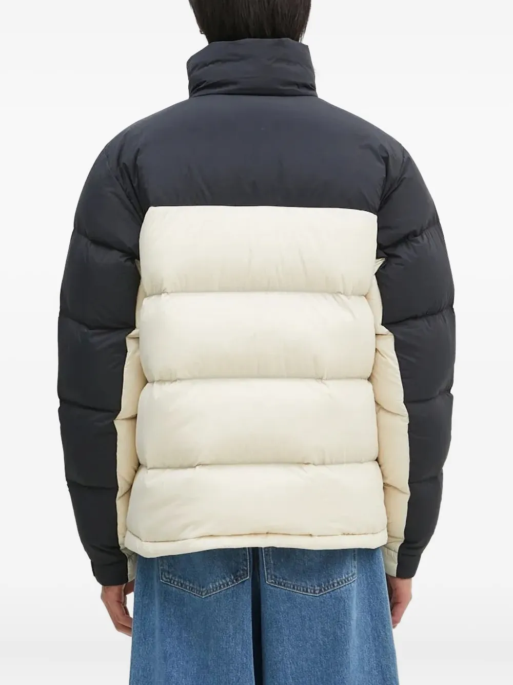 Columbia Color-block Puffer Jacket In Black