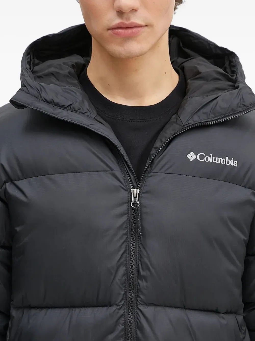 Columbia hooded padded jacket Zwart