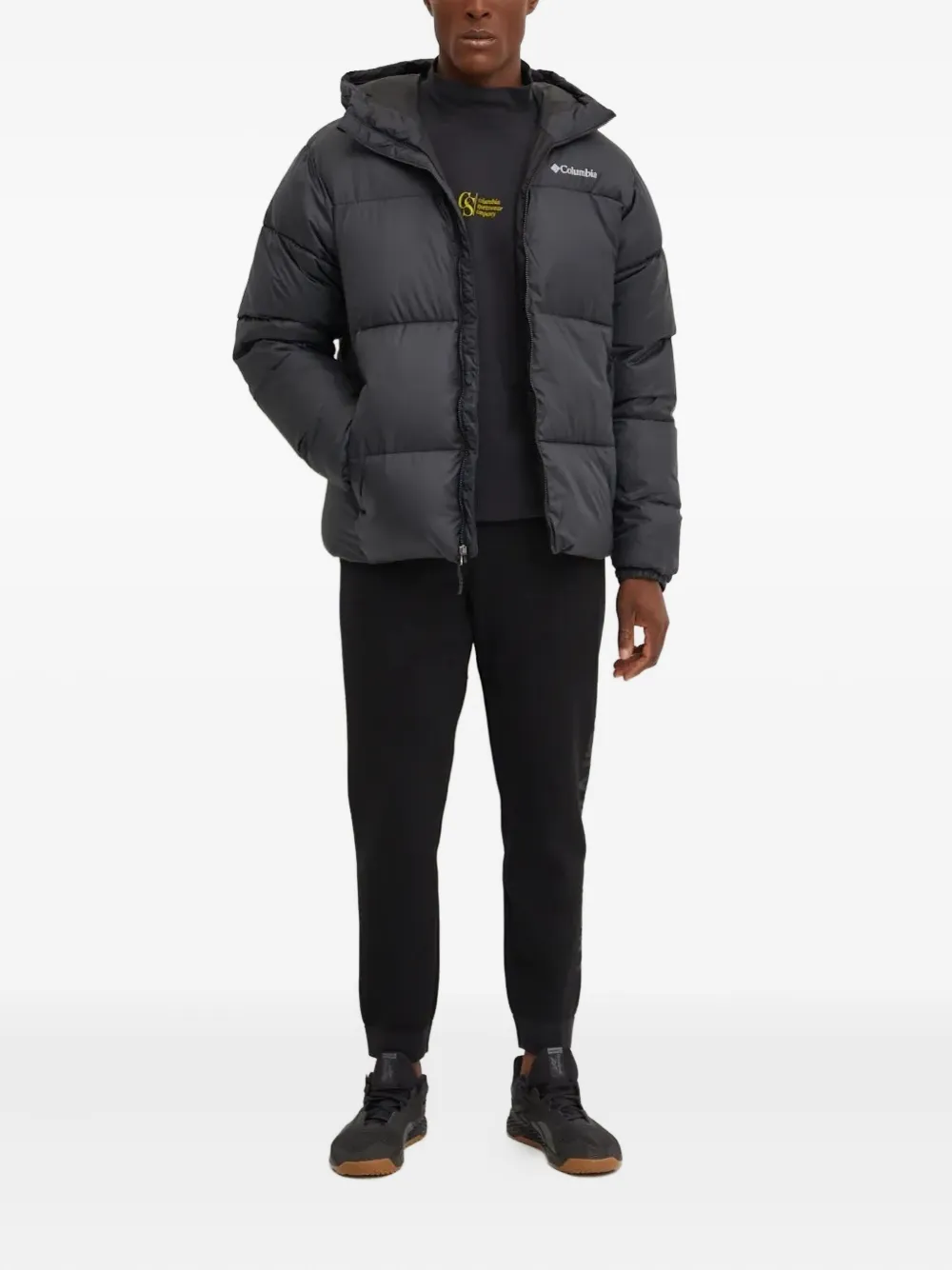 Columbia hooded padded jacket Zwart