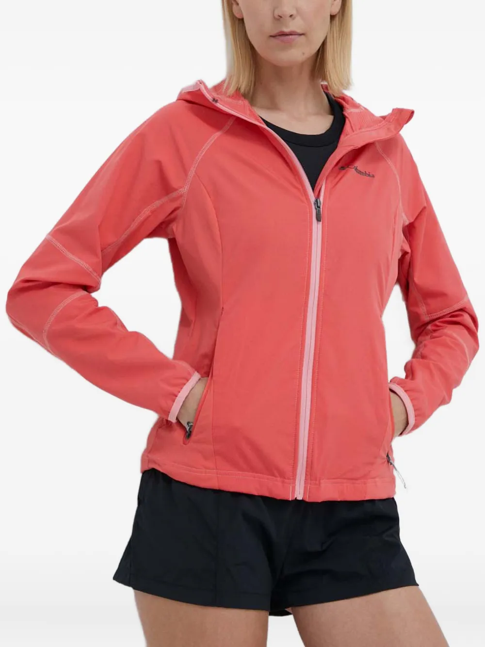 Columbia Hooded Lightweight Jacket In Pink