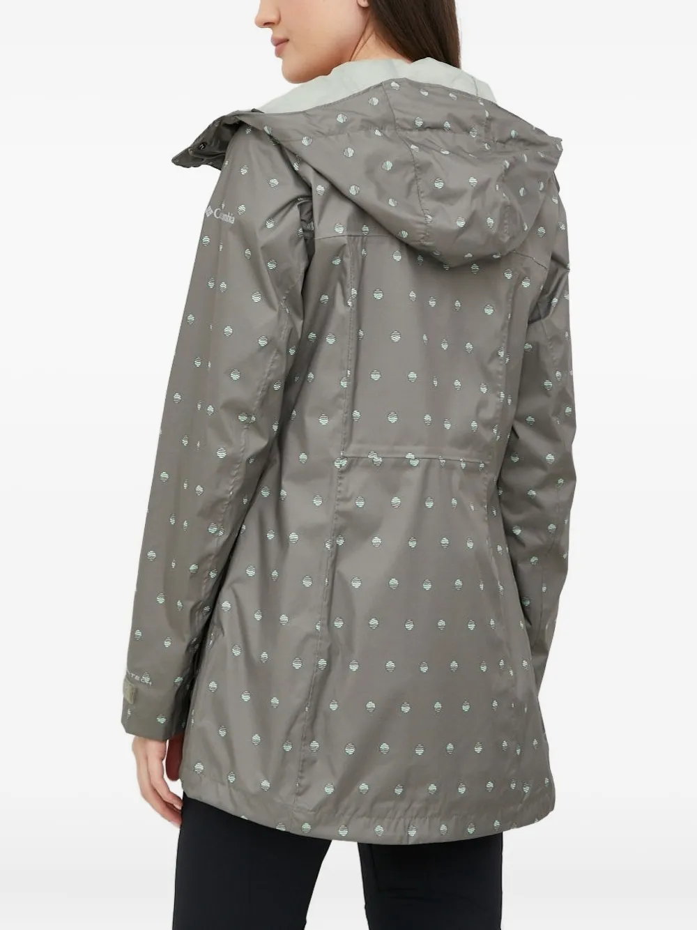 Columbia Polka-dot Pattern Jacket In Gray
