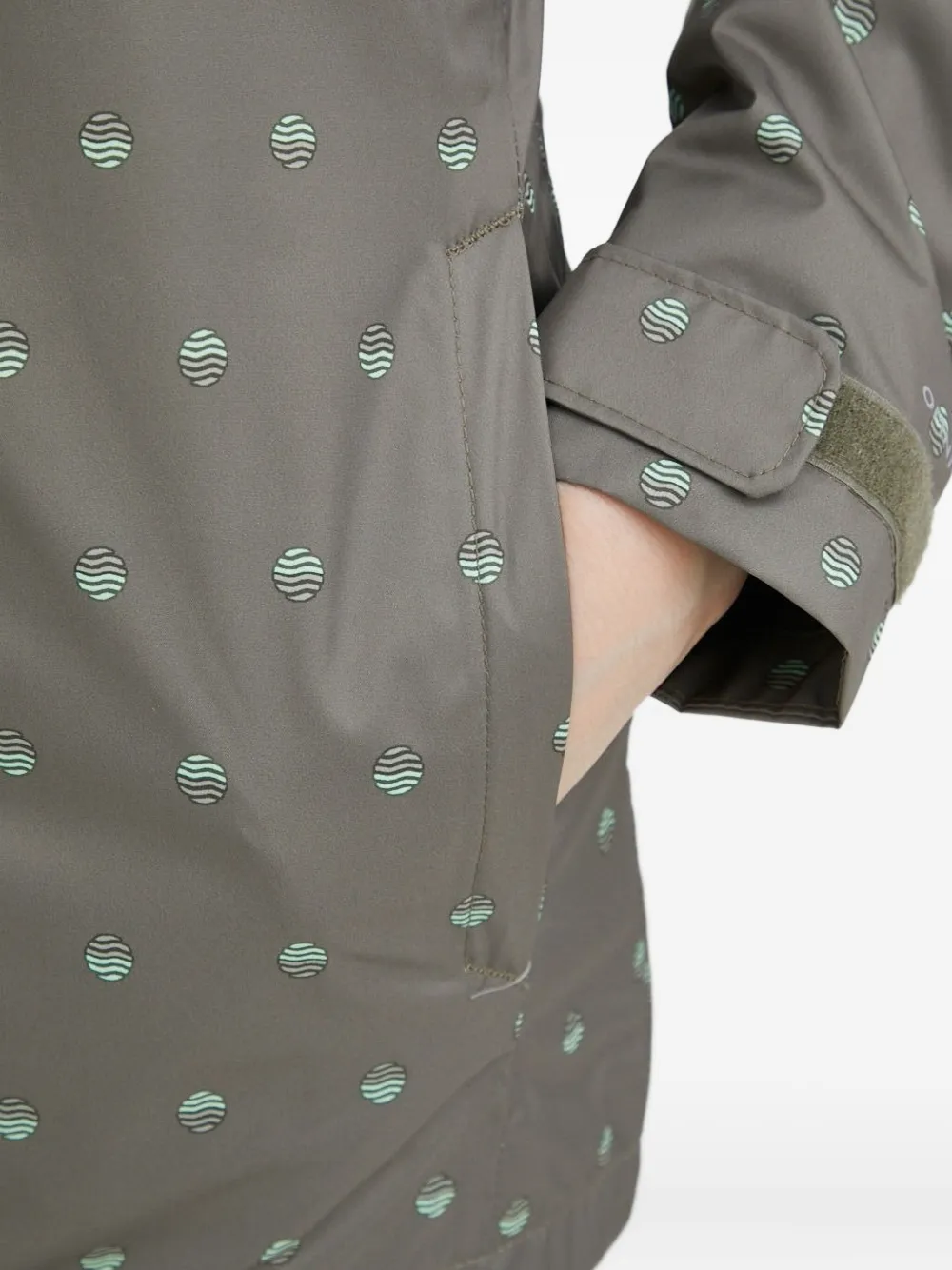 Columbia Polka-dot Pattern Jacket In Gray
