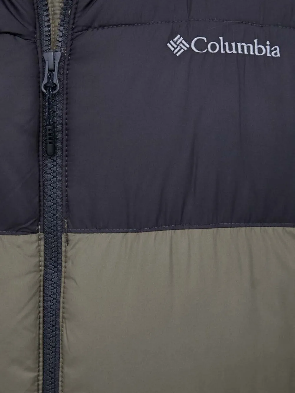 Columbia Donsjack met colourblocking Groen