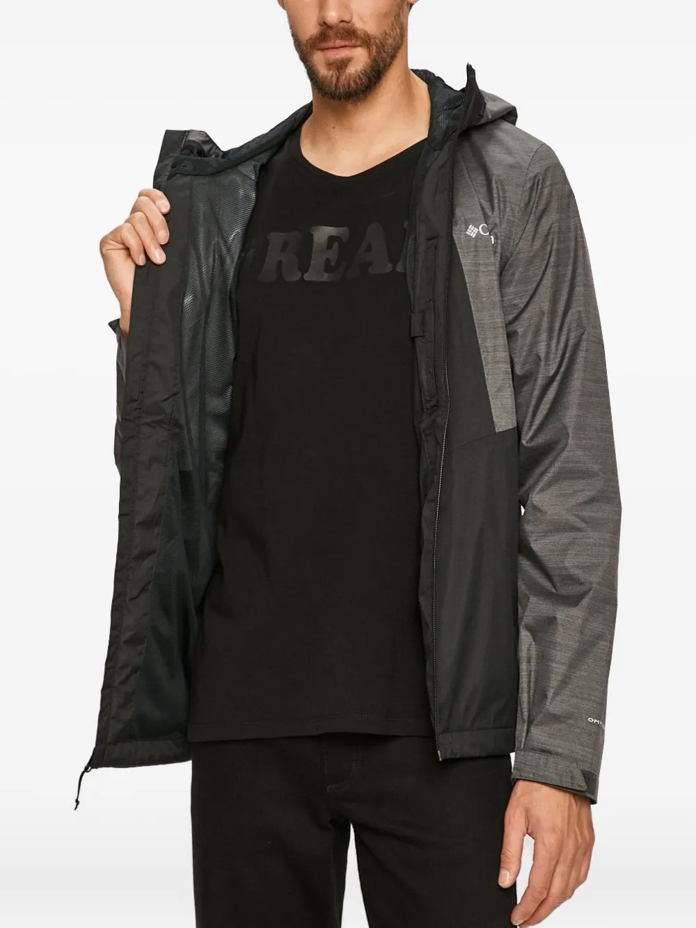 Columbia two-tone hooded jacket Grijs