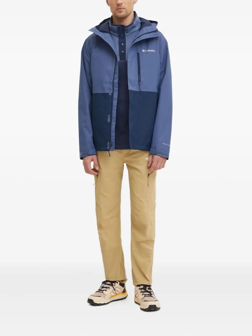 Columbia Hikebound™ hooded two-tone jacket Blauw