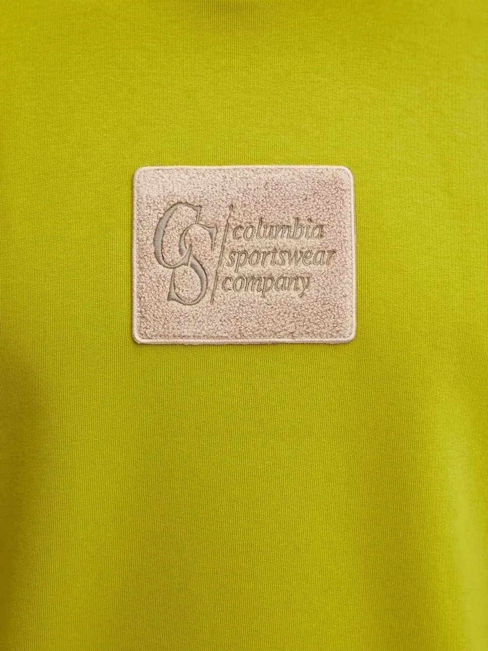 Columbia Sweater met logopatch Geel