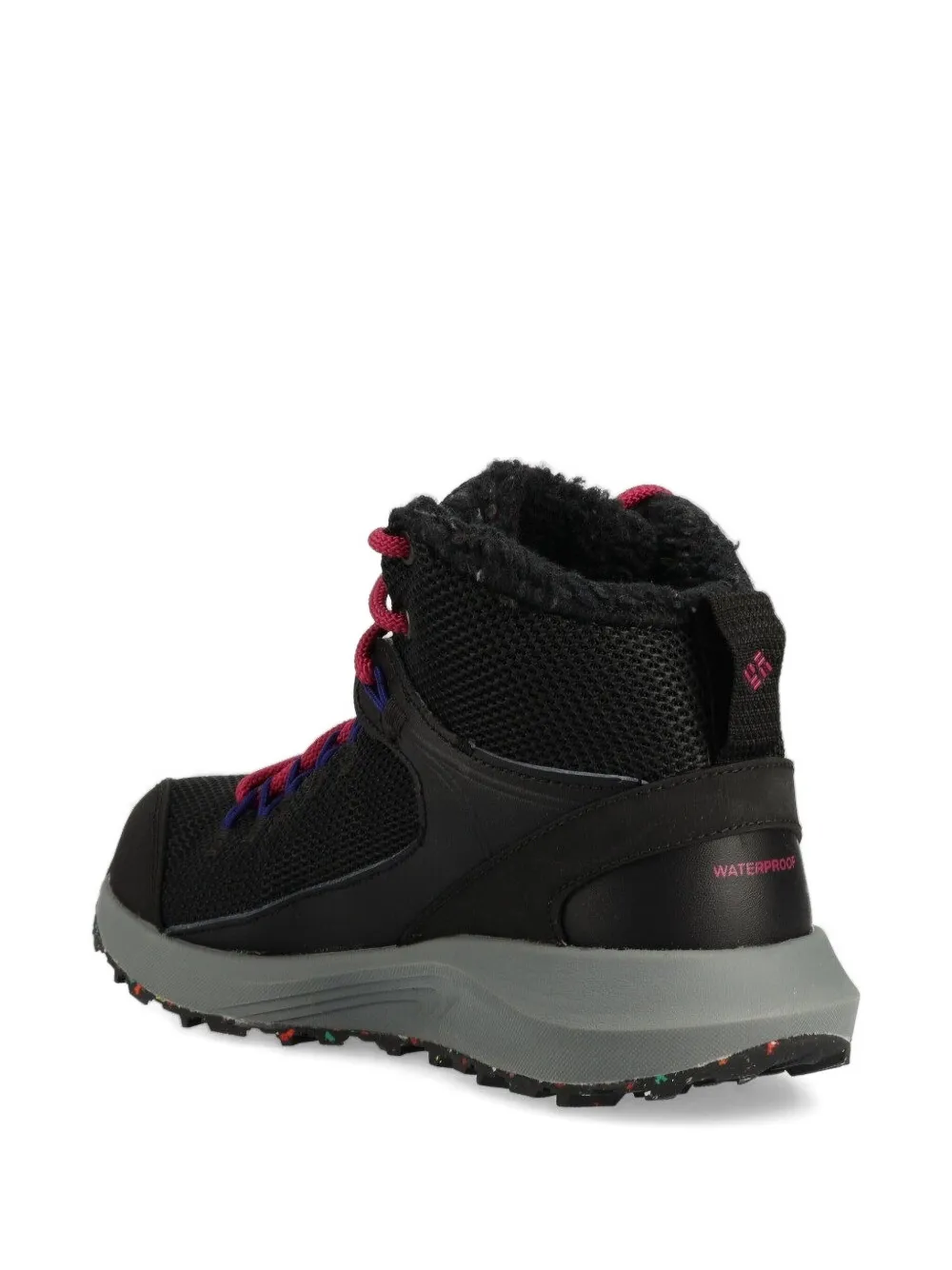 Columbia Lace-up Mesh Boots In Black