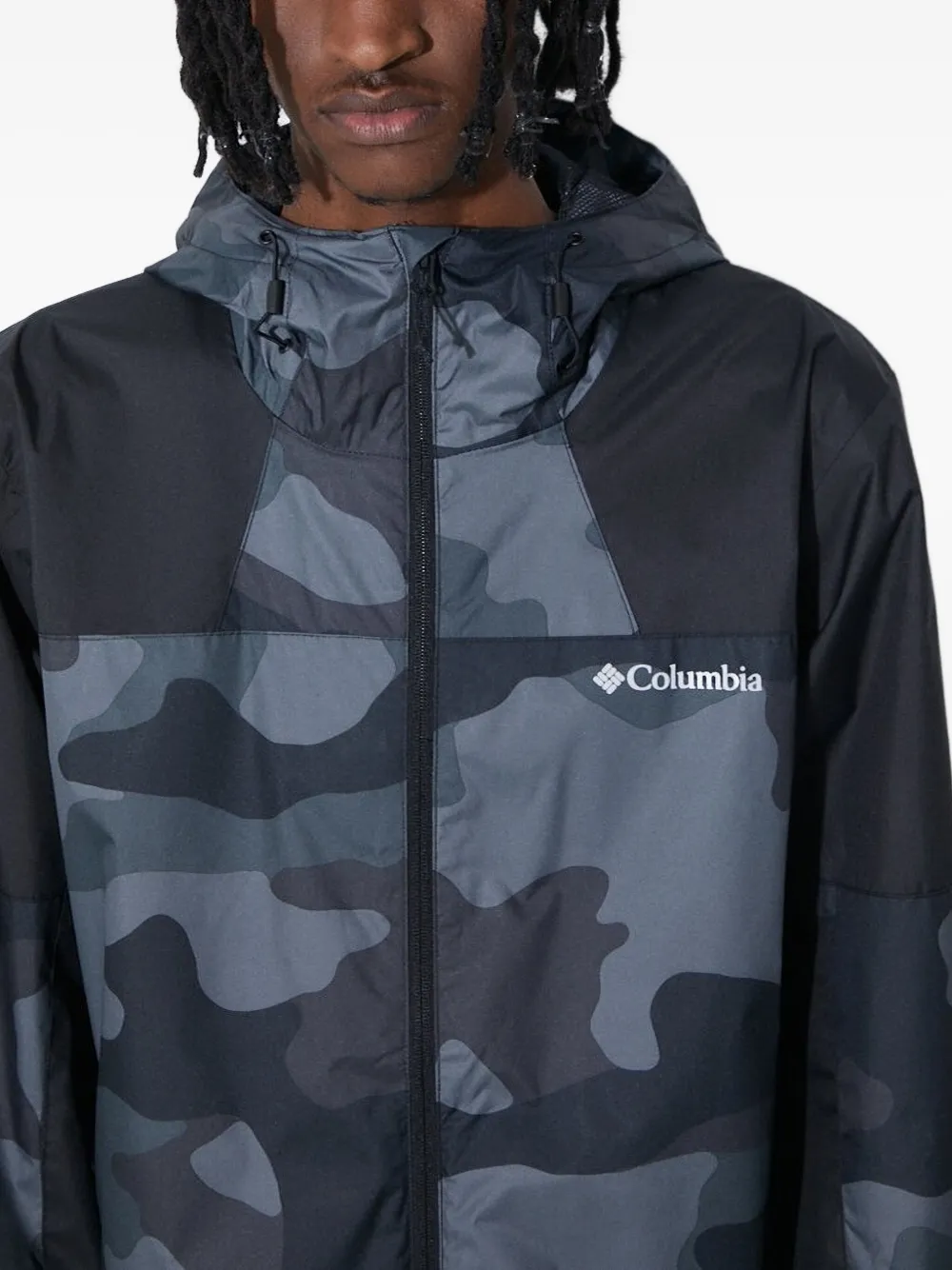 Columbia Inner Limits™ III camouflage-pattern hooded jacket Blauw