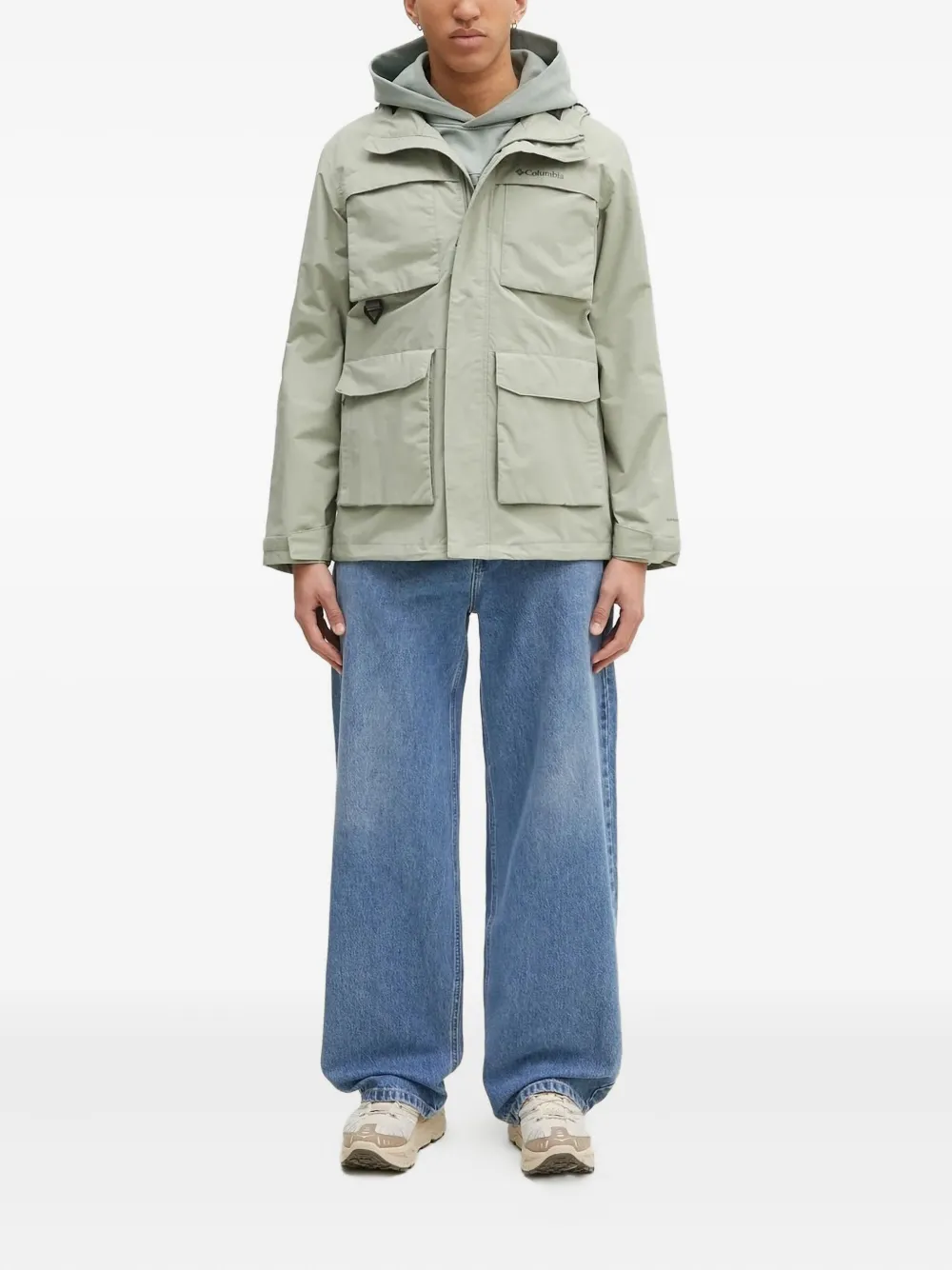 Columbia Landroamer II hooded flap-pocket jacket Groen