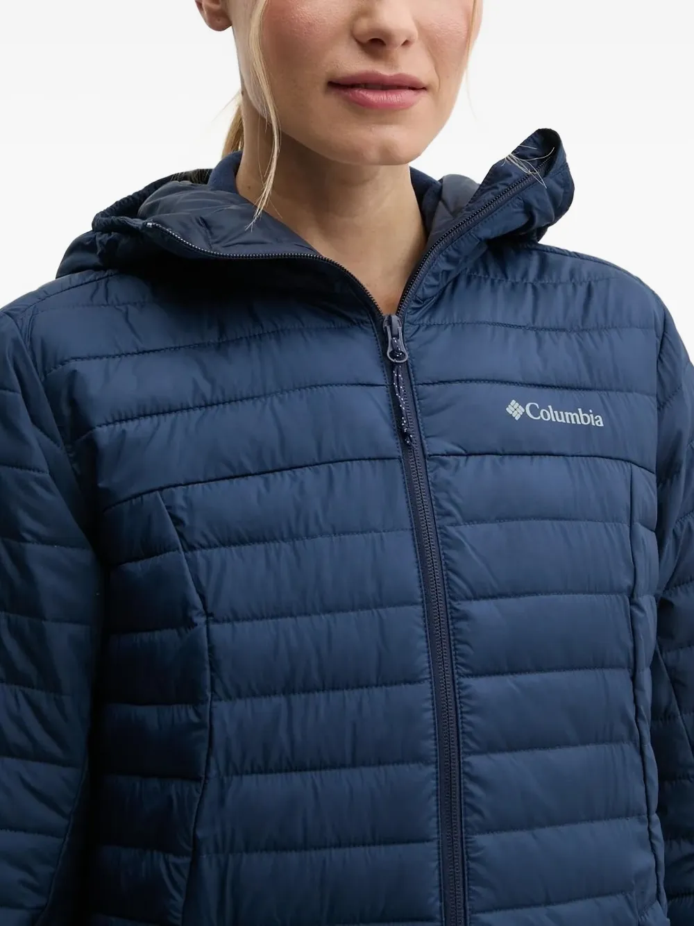 Columbia Silver Falls II donsjack met logodetail Blauw