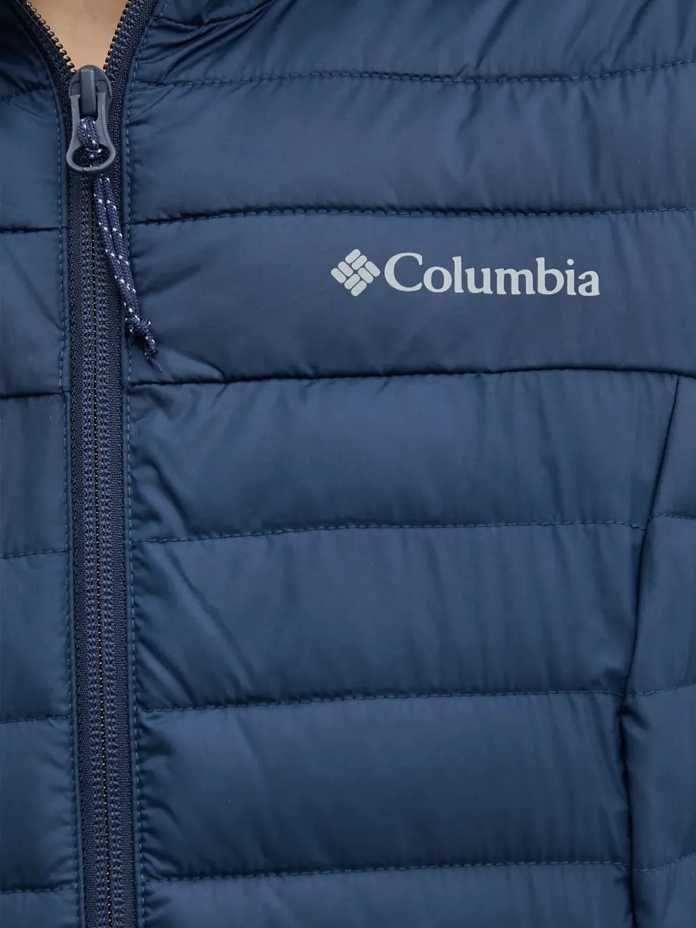Columbia Silver Falls II donsjack met logodetail Blauw