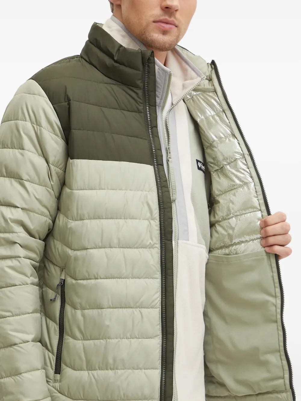 Columbia Powder Lite™ II gewatteerd jack met colourblocking Groen