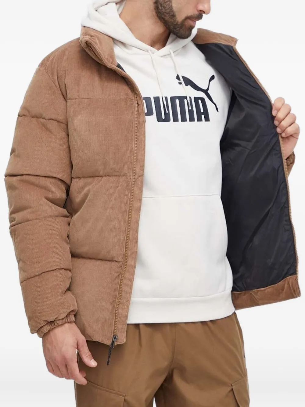 Columbia Corduroy Quilted Jacket In Brown