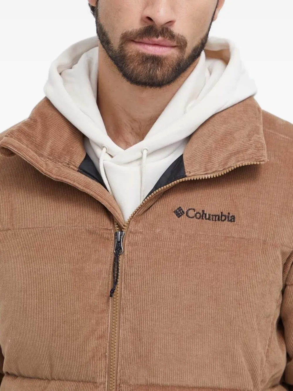 Columbia Corduroy Quilted Jacket In Brown