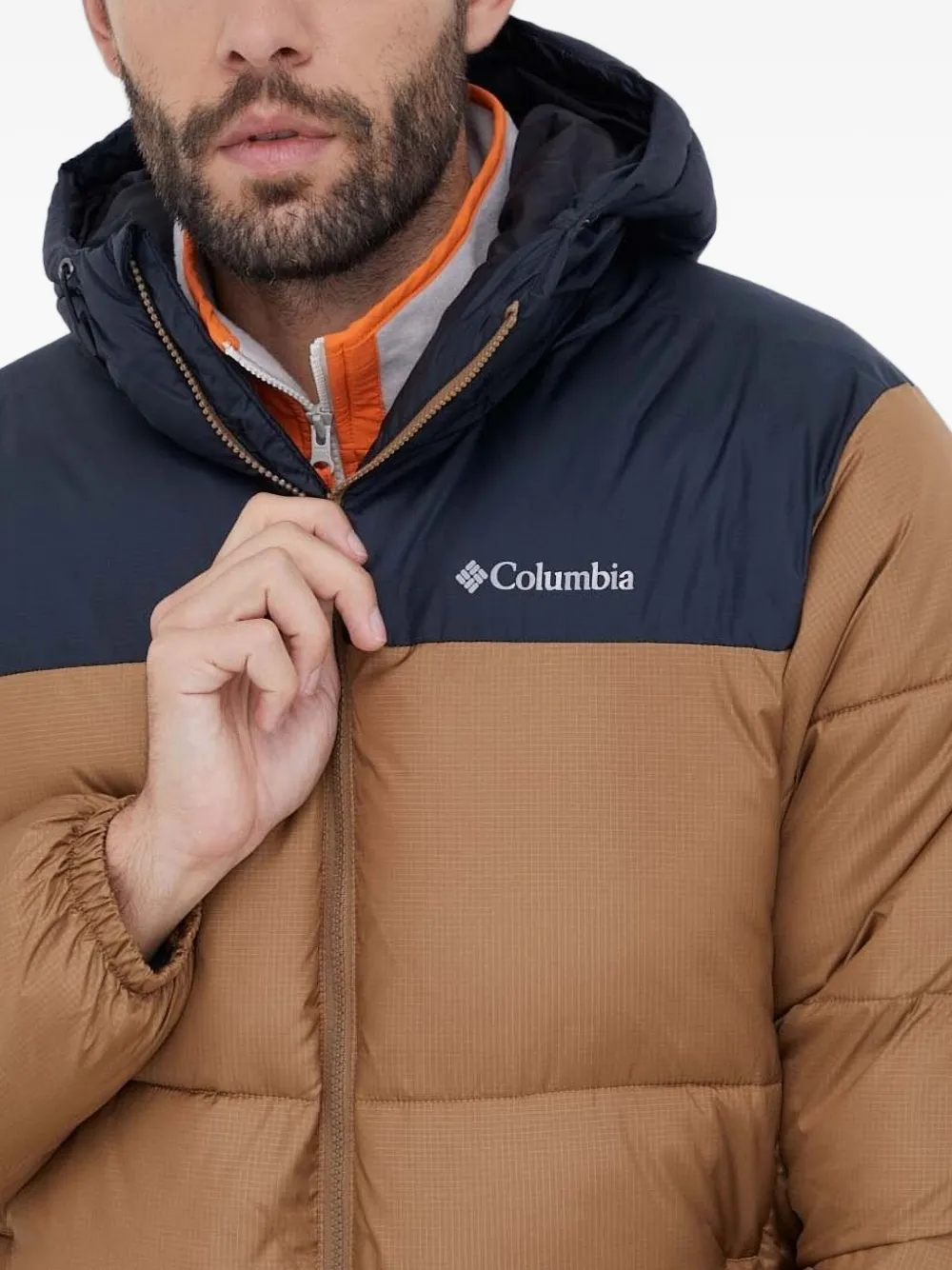 Columbia hooded puffer jacket Bruin
