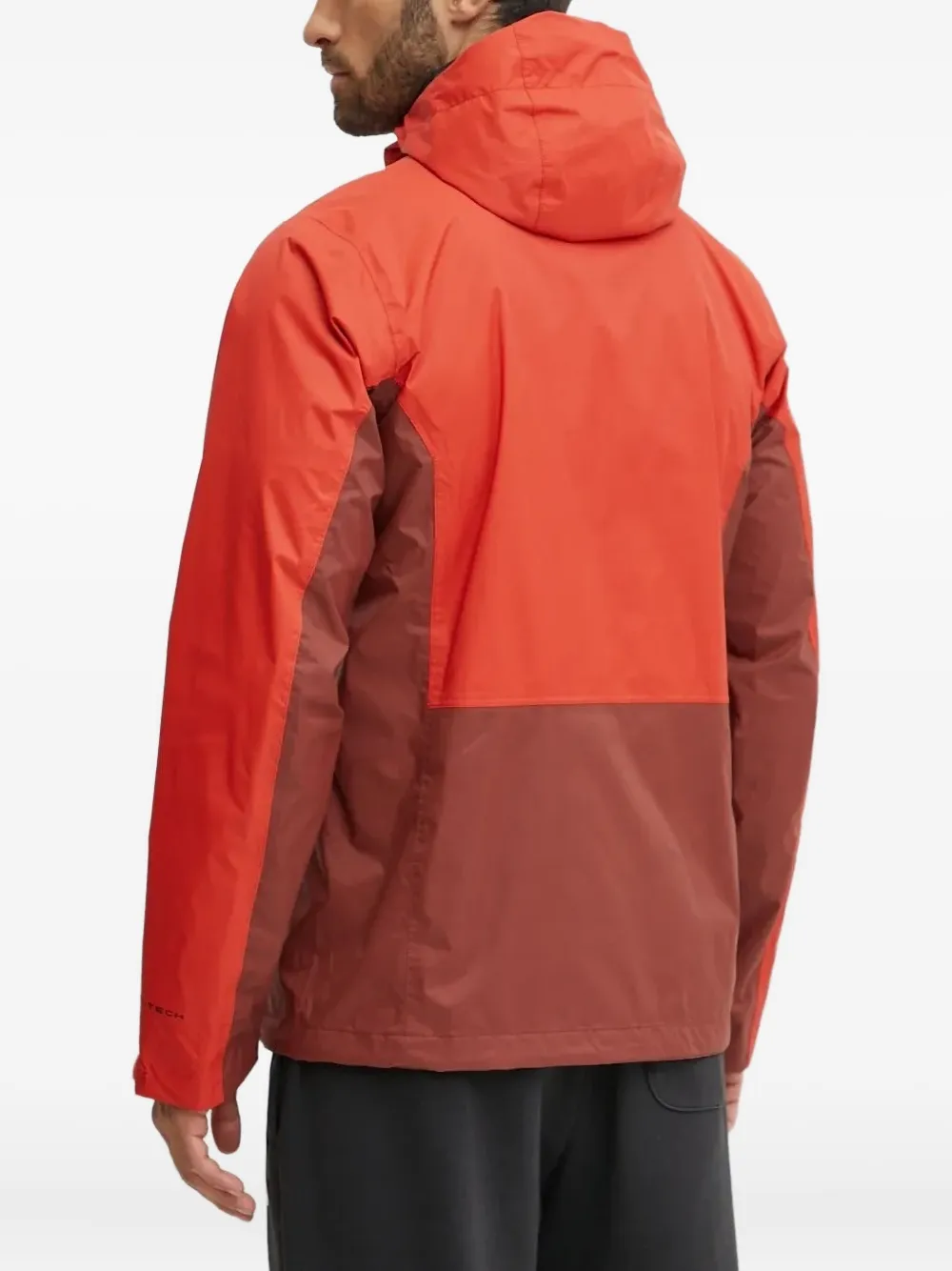 Columbia two-tone hooded lightweight jacket Rood