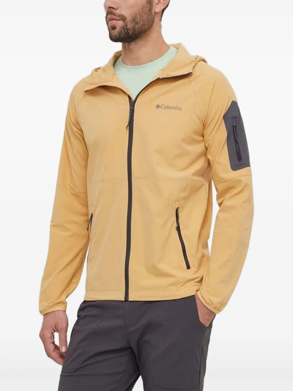 Columbia Tall Heights hooded lightweight jacket | Yellow | Image 1