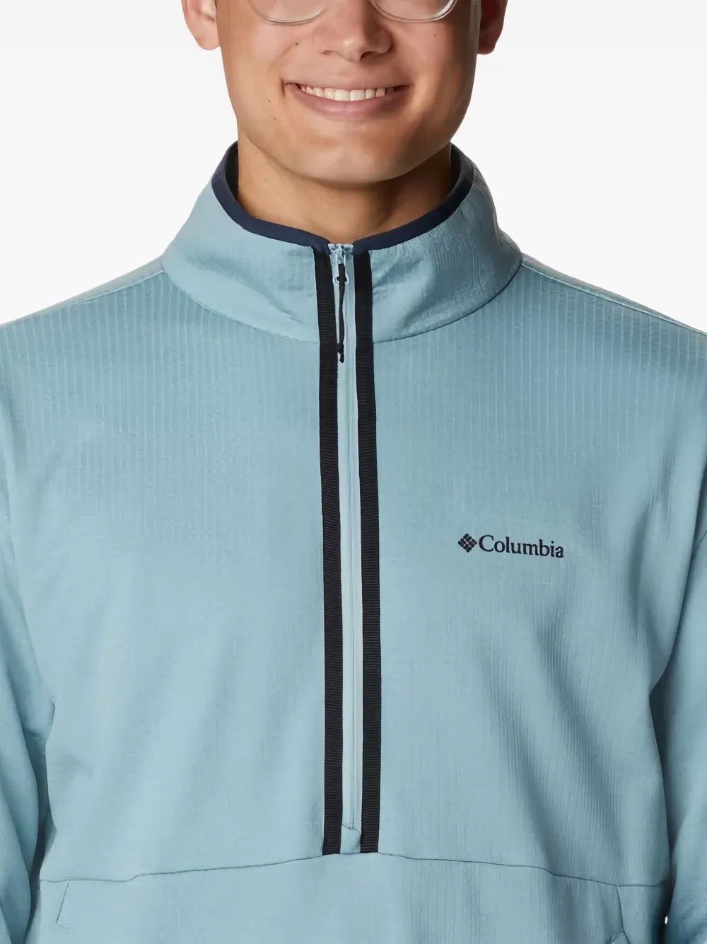 Columbia Sweater met halve rits Blauw