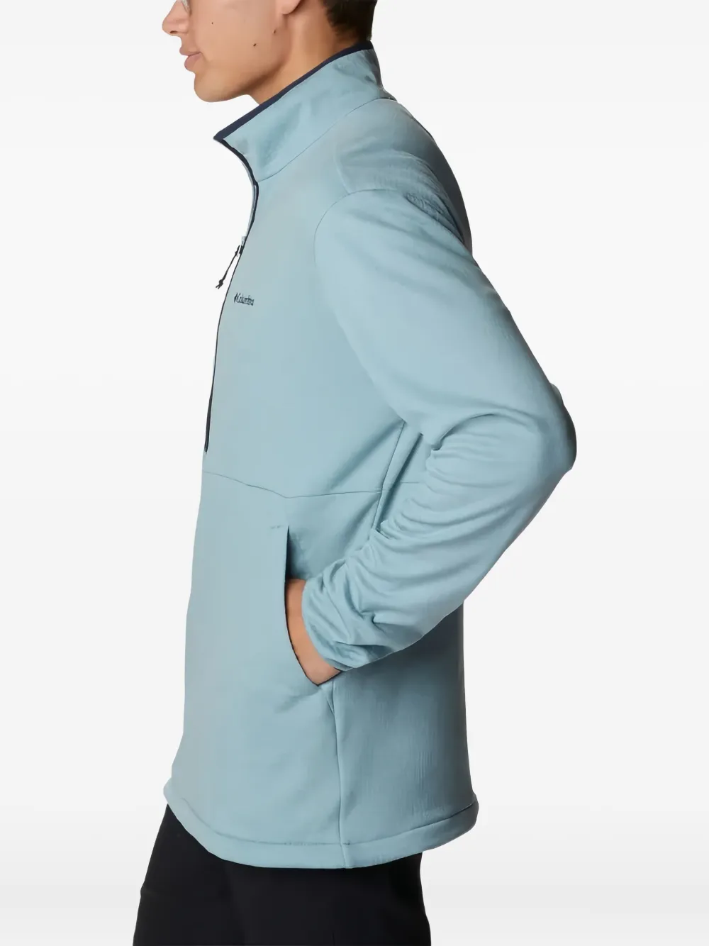 Columbia Sweater met halve rits - Blauw