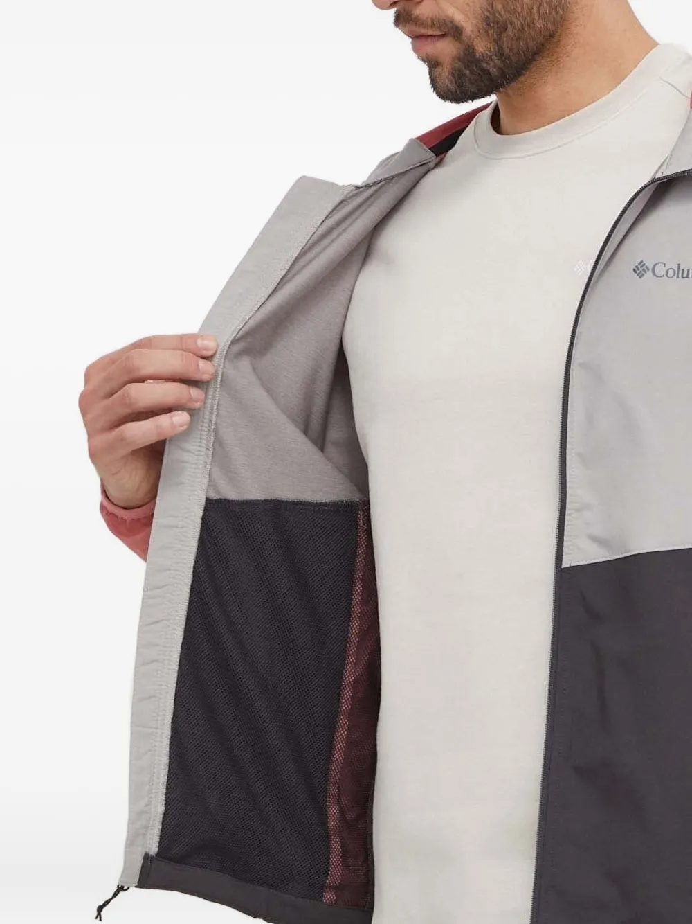 Columbia Panther Creek™ jack met colourblocking en capuchon Grijs