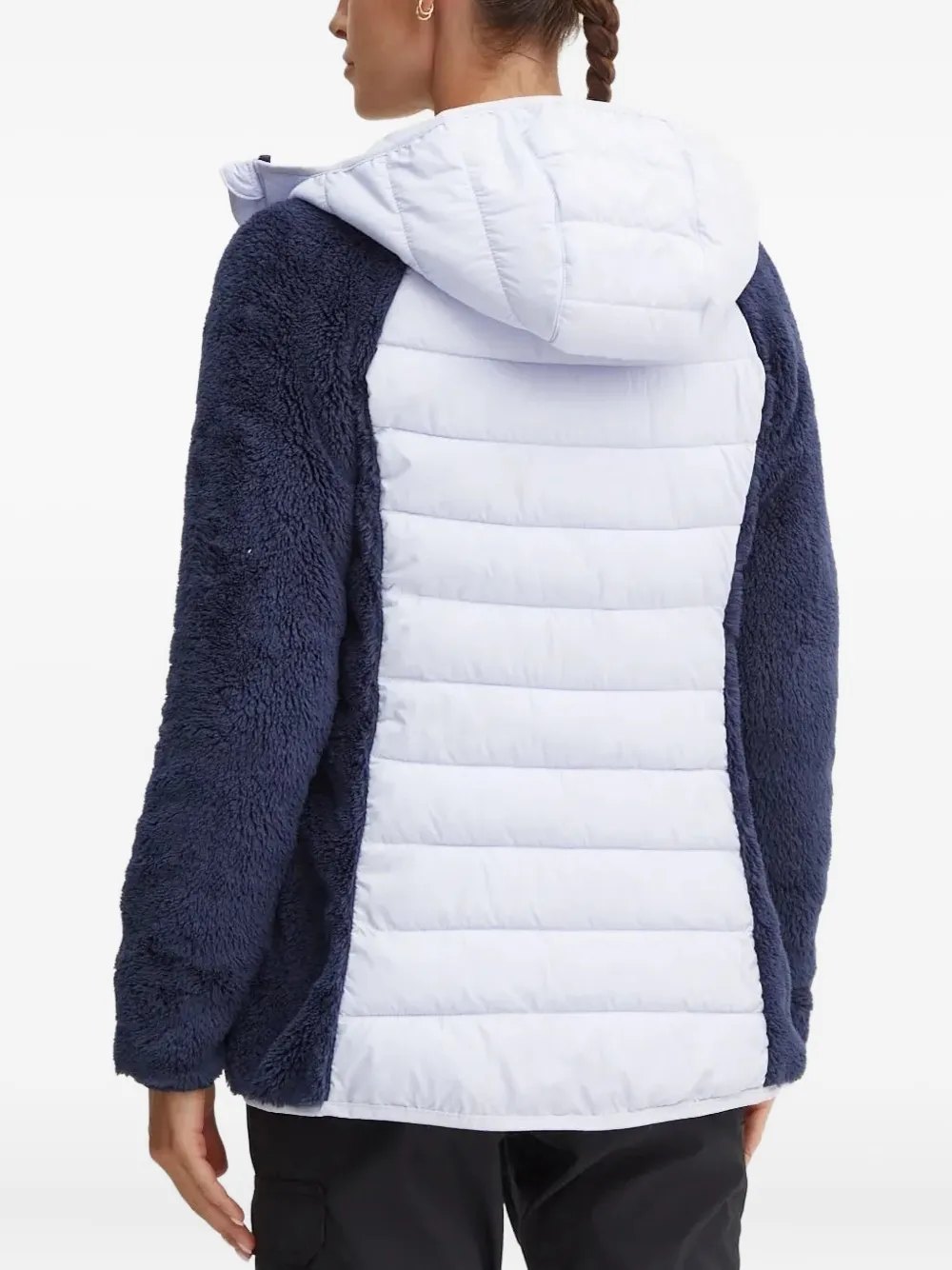 Columbia Gewatteerd jack met fleece vlakken - Blauw