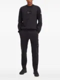 Columbia logo-patch crew-neck sweatshirt - 010 BLACK