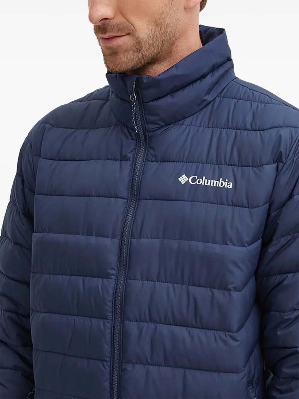 Columbia Powder Lite II gewatteerd jack Blauw