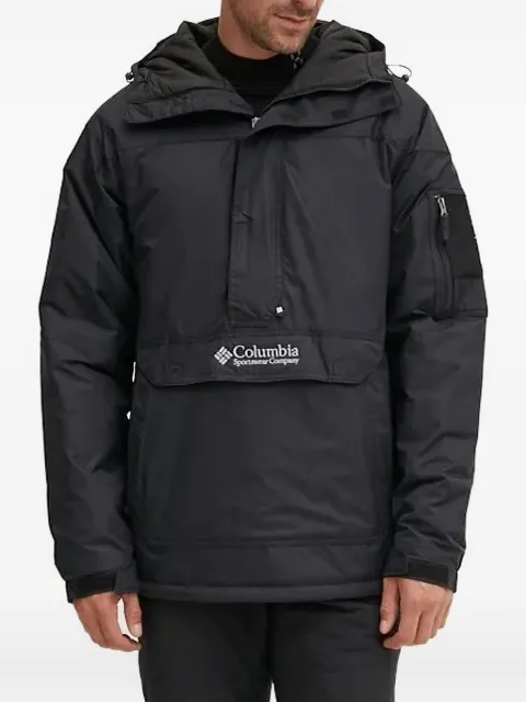 Columbia half-zip patch-pocket hooded jacket