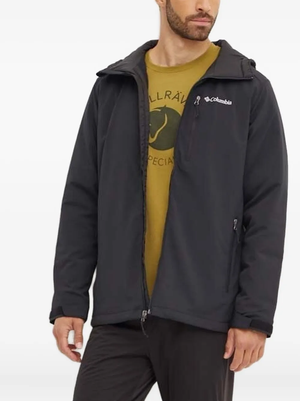 Columbia Jack met capuchon en ritszak Zwart