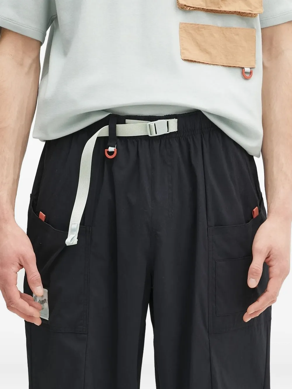 Columbia logo-patch trousers Zwart