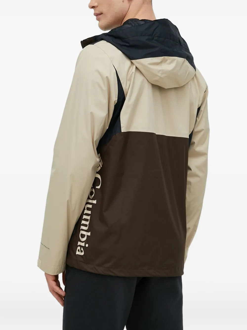 Columbia colour-block zip-front hooded jacket Bruin
