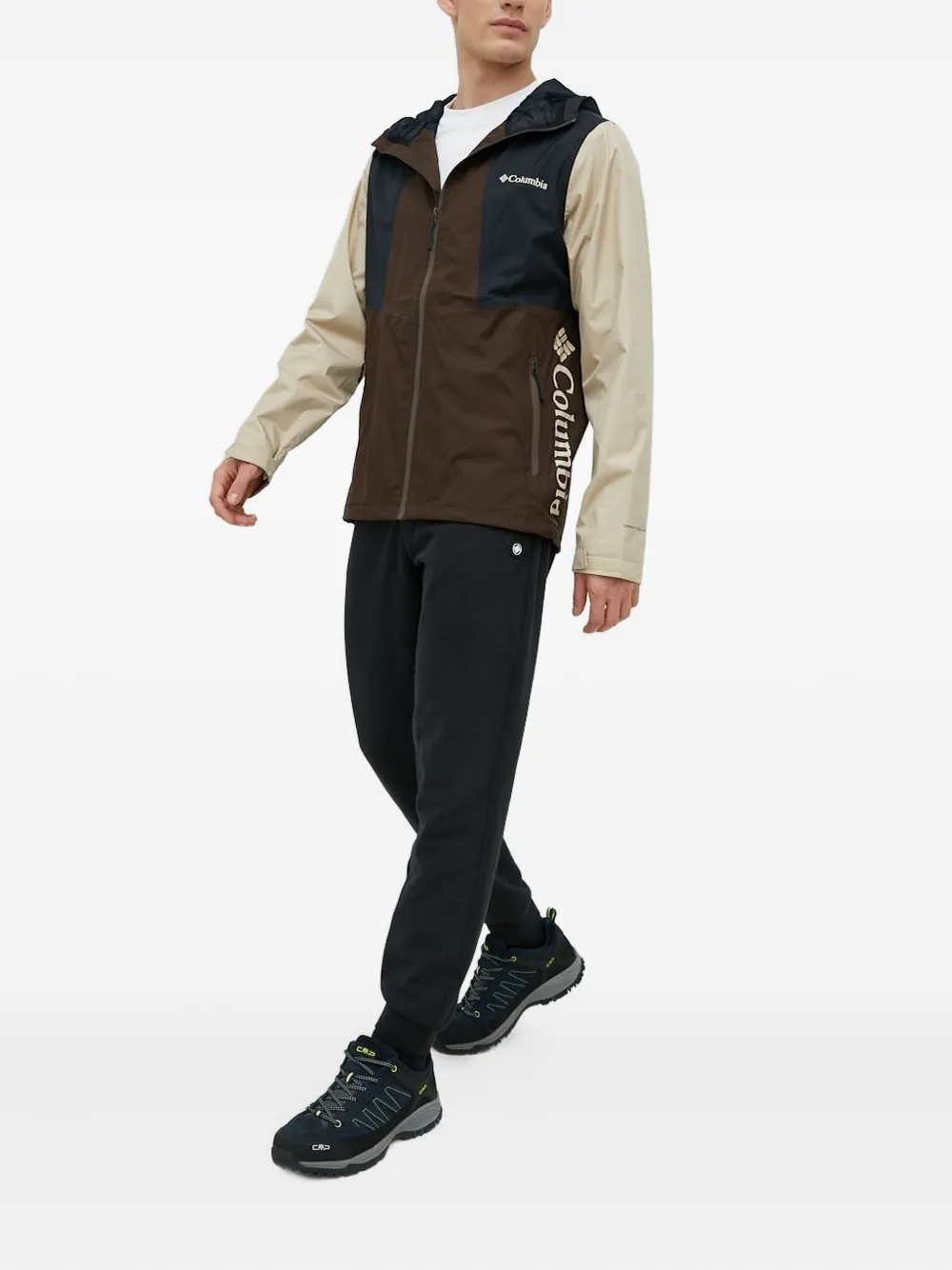 Columbia colour-block zip-front hooded jacket Bruin