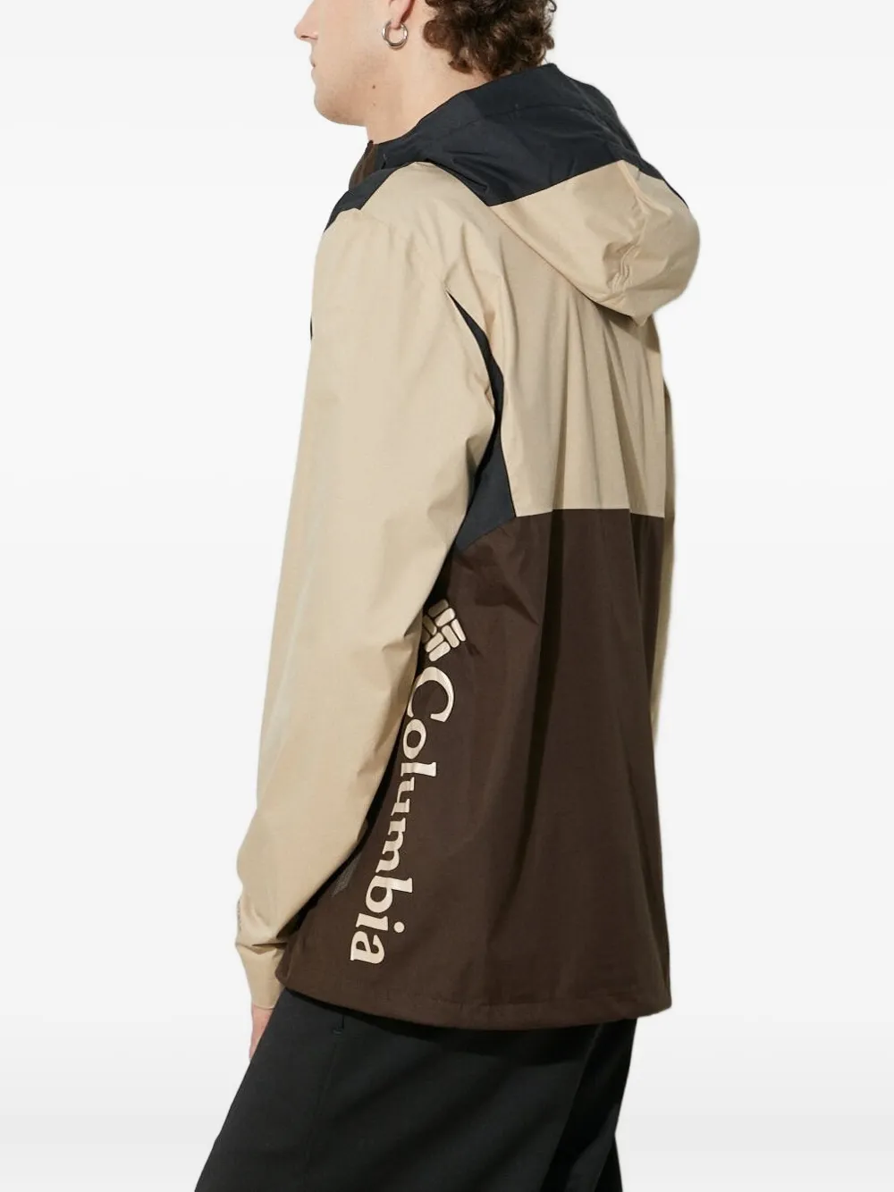Columbia colour-block zip-front hooded jacket Bruin