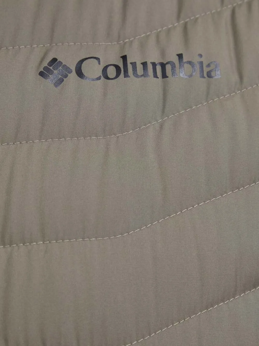 Columbia Gewatteerd jack met logo Groen