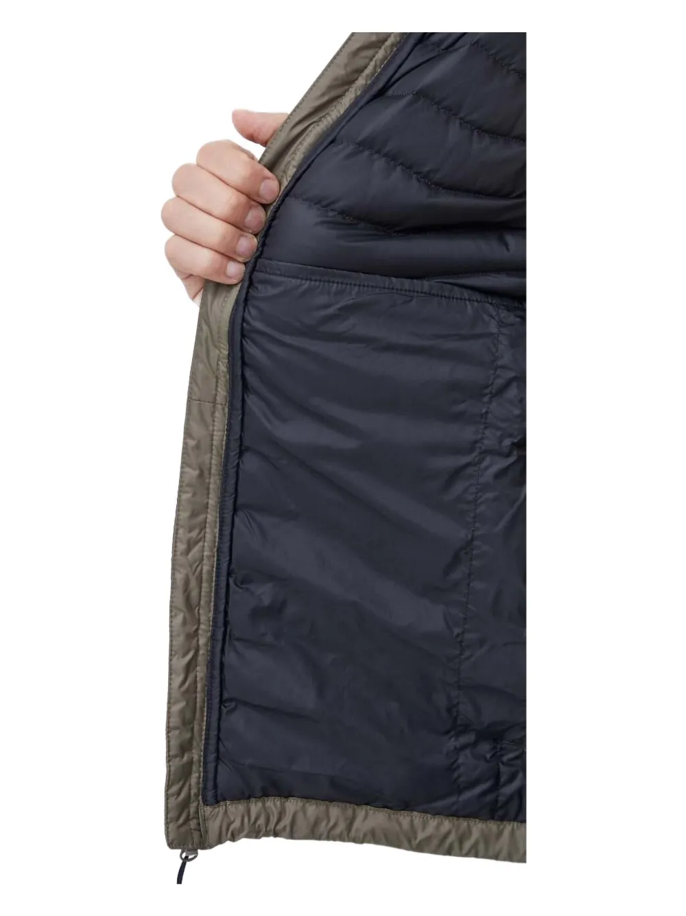 Columbia Gewatteerd jack met logo Groen