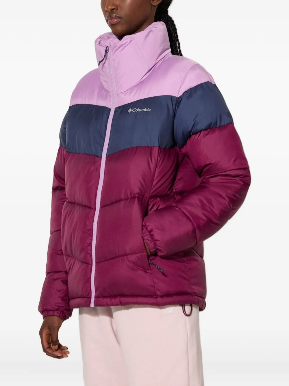 Columbia Puffect colour-block puffer jacket Rood