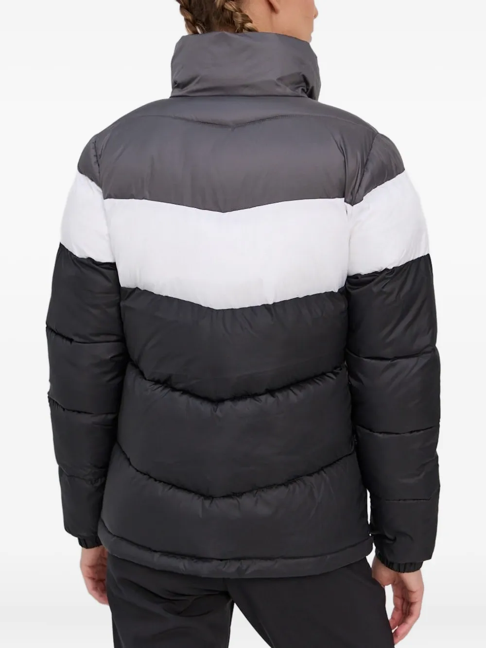 Columbia Donsjack met colourblocking Zwart