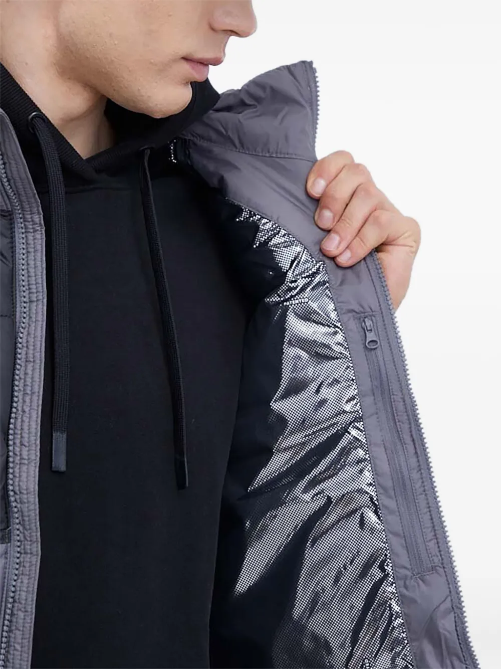 Columbia Pike Lake Two-tone Gilet In Multi