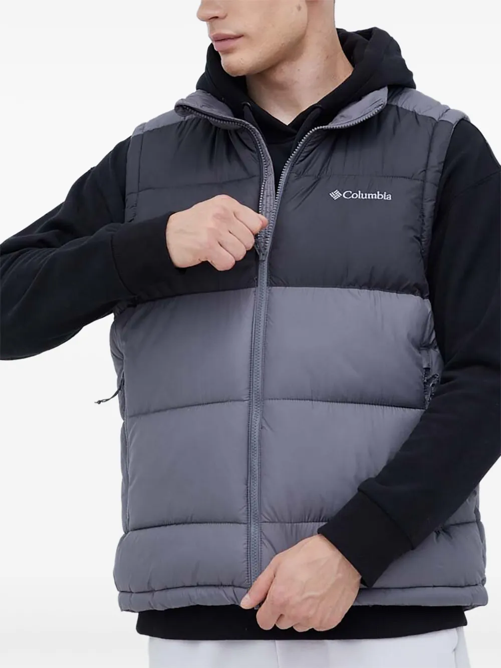 Columbia Pike Lake Two-tone Gilet In Multi
