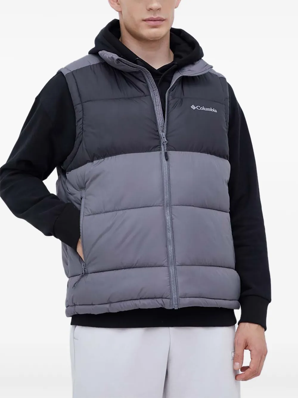 Columbia Pike Lake Two-tone Gilet In Multi