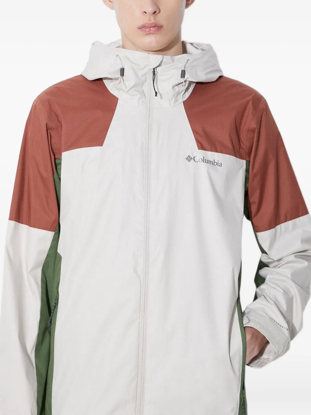 Columbia Inner Limits™ hooded colour-block jacket Wit