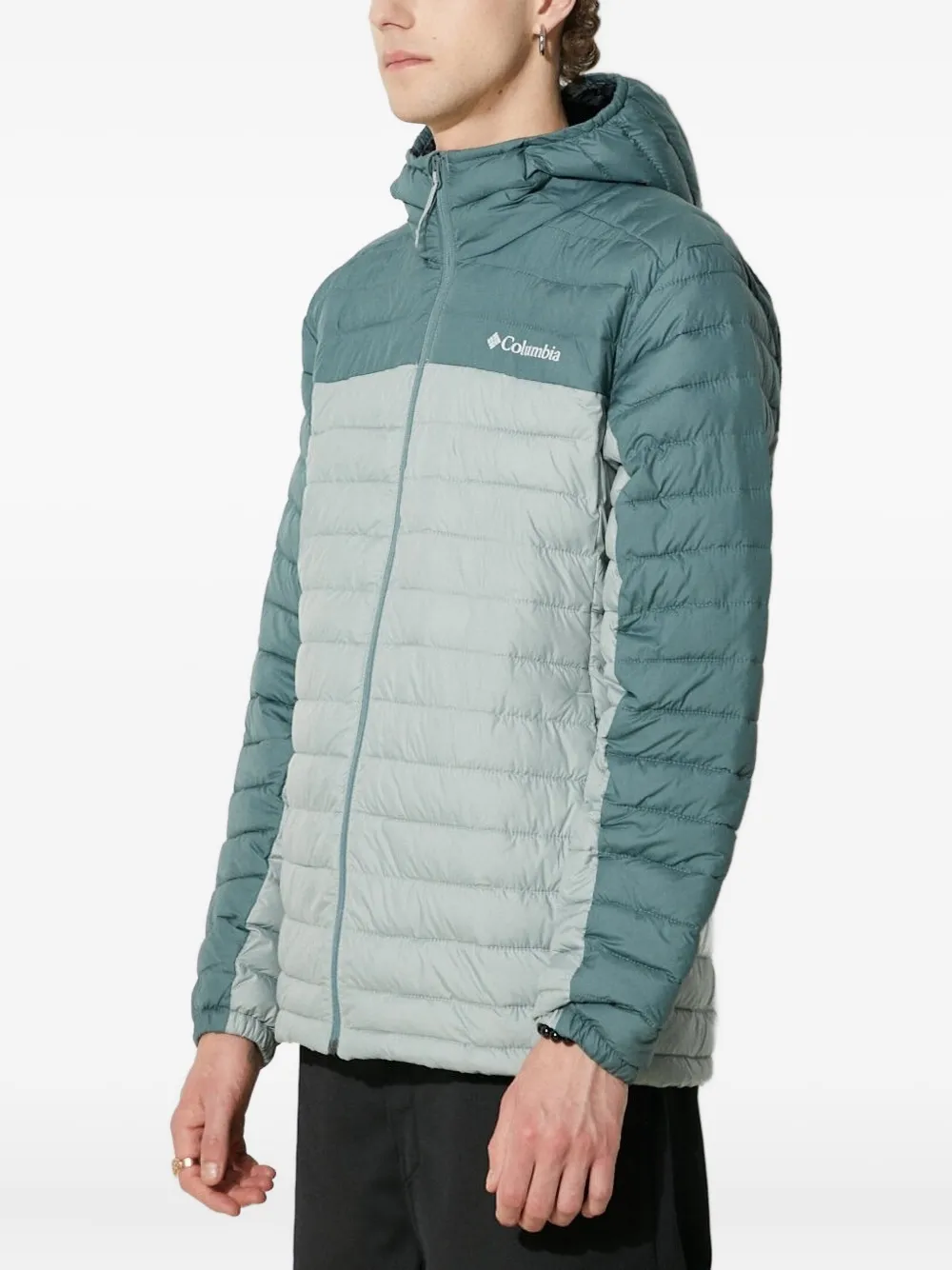 Columbia hooded quilted jacket Blauw