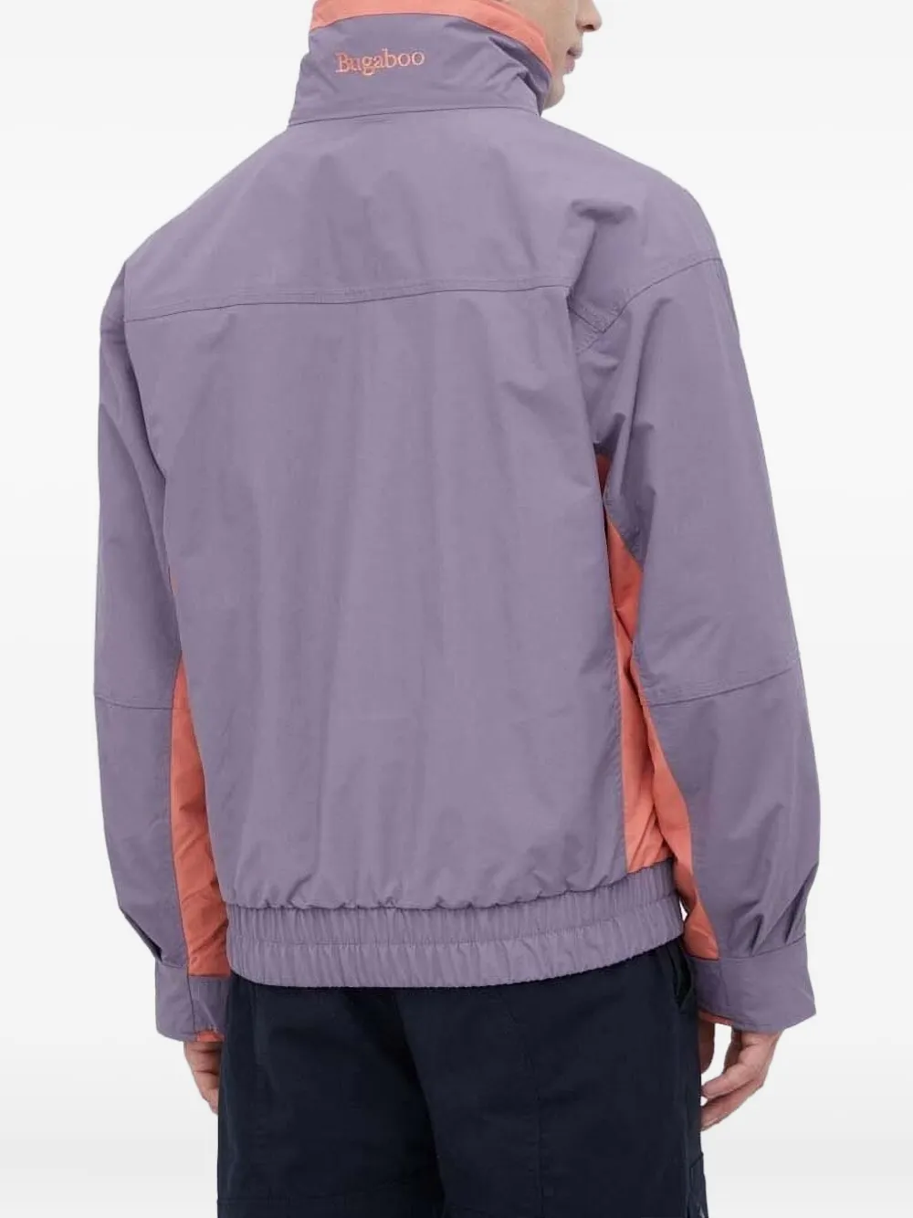 Columbia two-tone panelled jacket Paars