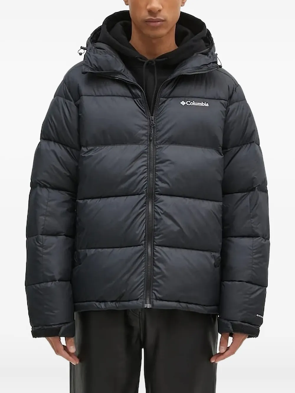 Columbia Mens Black Brand-embroidered Funnel-neck Regular-fit Shell Jacket In Black