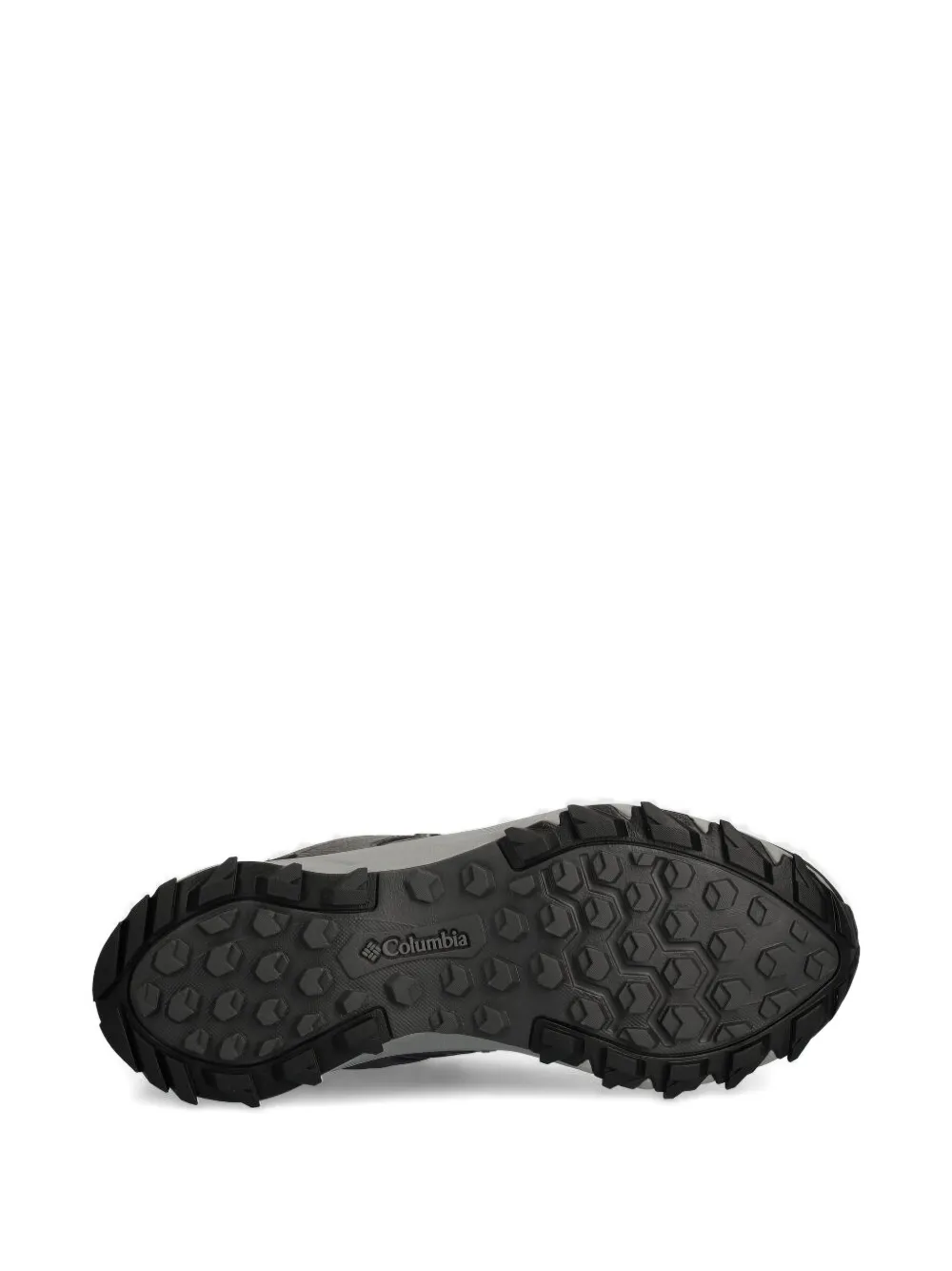 Columbia leather-textured lace-up sneakers Grey