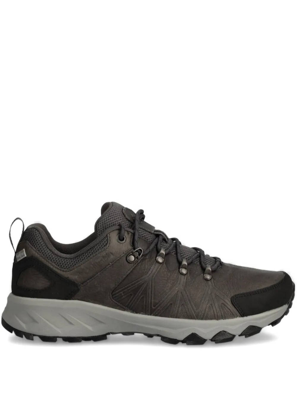 Columbia leather-textured lace-up sneakers Grey