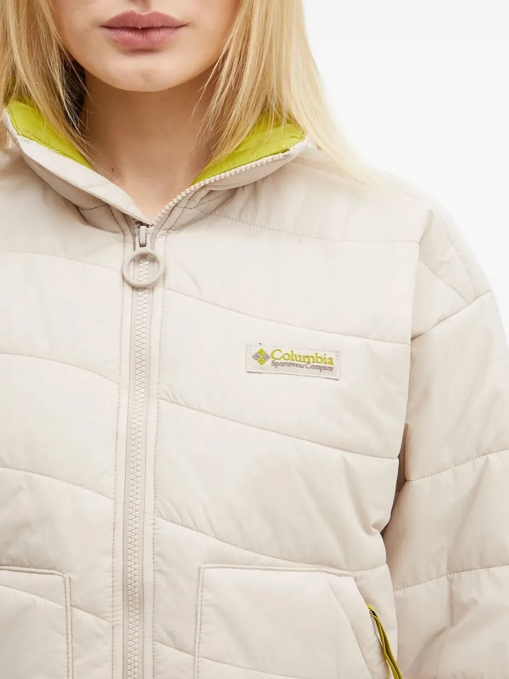 Columbia Wallowa™ gewatteerd cropped donsjack Beige