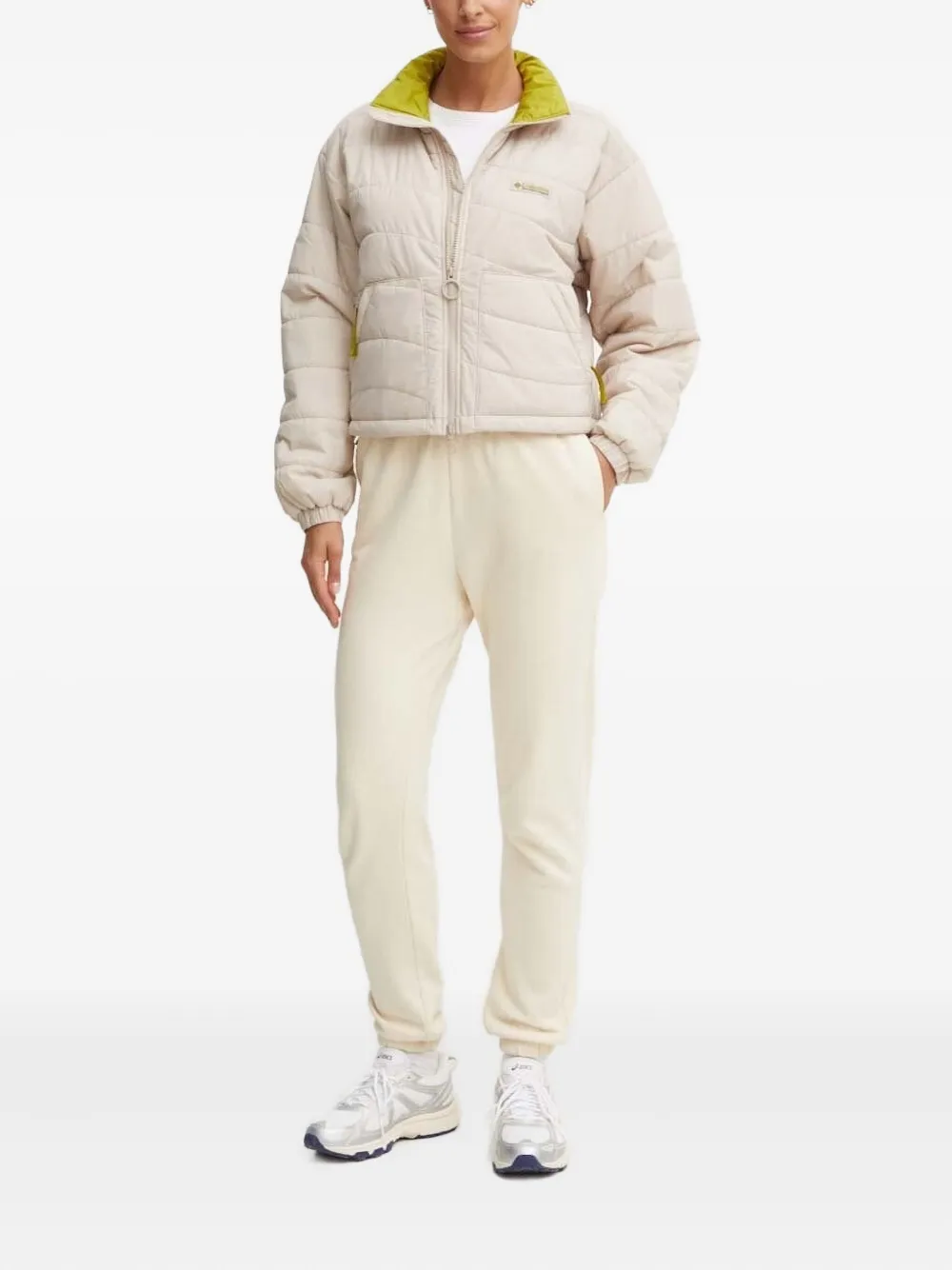 Columbia Wallowa™ gewatteerd cropped donsjack Beige