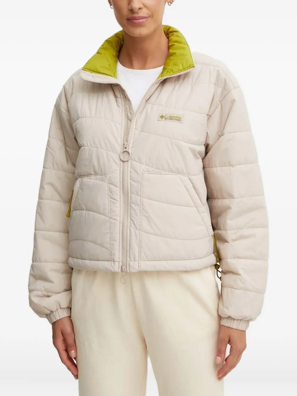 Columbia Wallowa™ gewatteerd cropped donsjack Beige